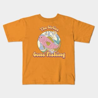 The Girlies Gone Fishing Kids T-Shirt